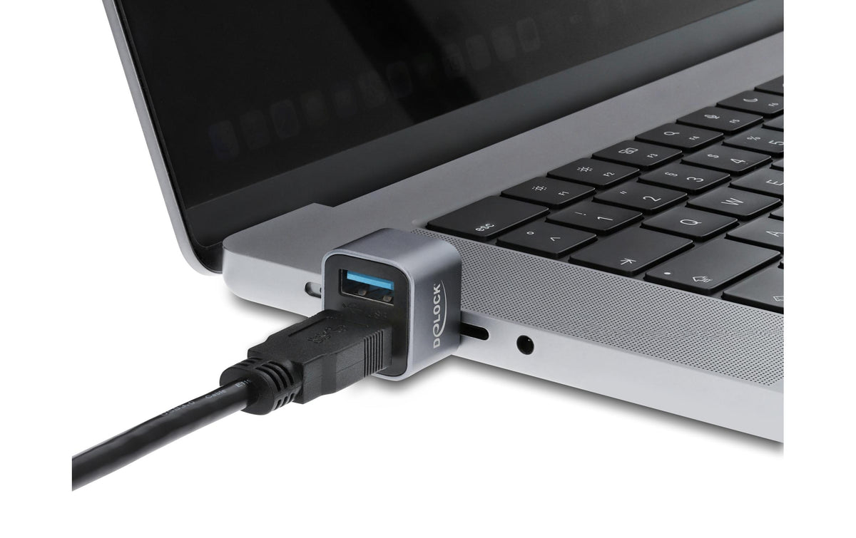 DeLOCK USB-Hub – USB-C, 2× USB-A (1× 10 Gbit/s), für Windows/Mac/ChromeOS