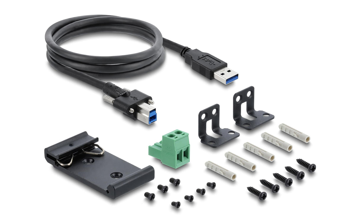 DeLOCK USB-Hub – USB-B, 10× USB-A, für Windows/Mac/Linux