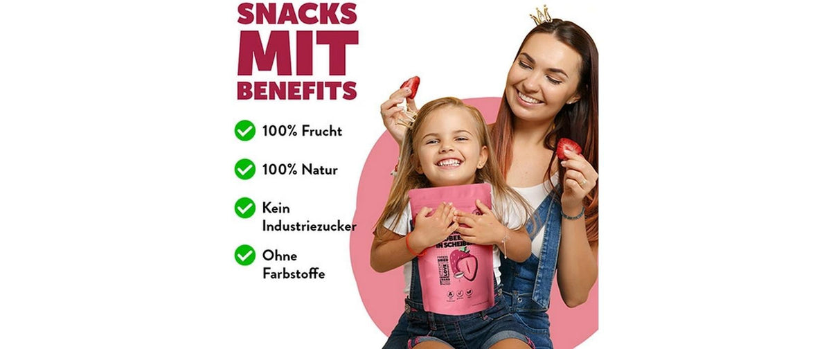Kultsnack Gefriergetrocknete Erdbeeren, in Scheiben, vegan – 100 g