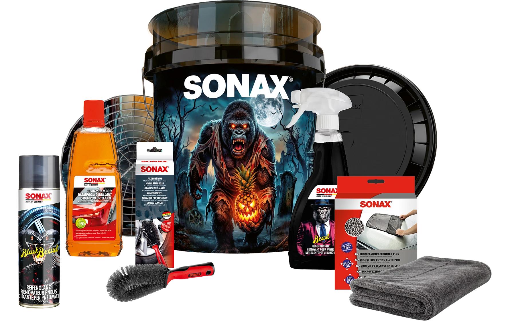 Sonax Set GritGuard HALLOWEEN Edition Reiniger – für Kunststoff – 20 l