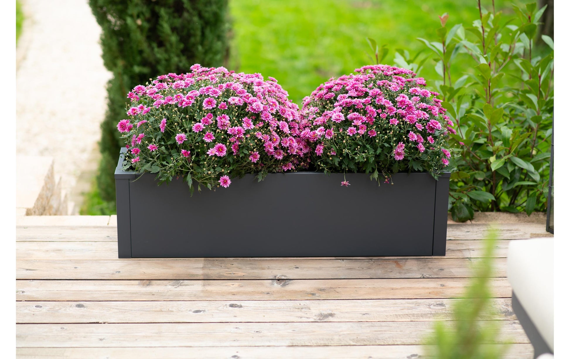 Westmann Pflanzkübel – 100 × 27 × 25 cm – Stahl