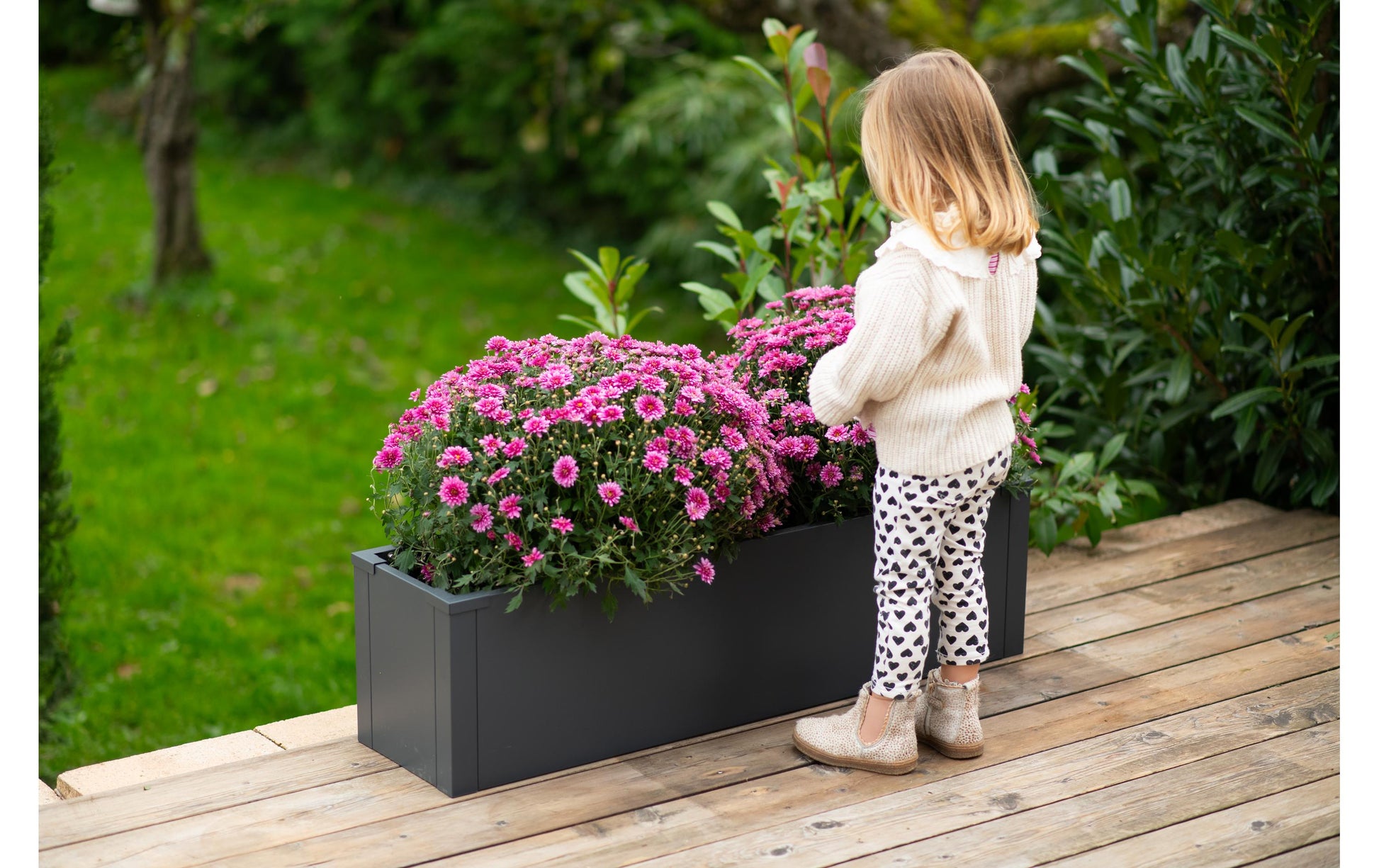Westmann Pflanzkübel – 100 × 27 × 25 cm – Stahl