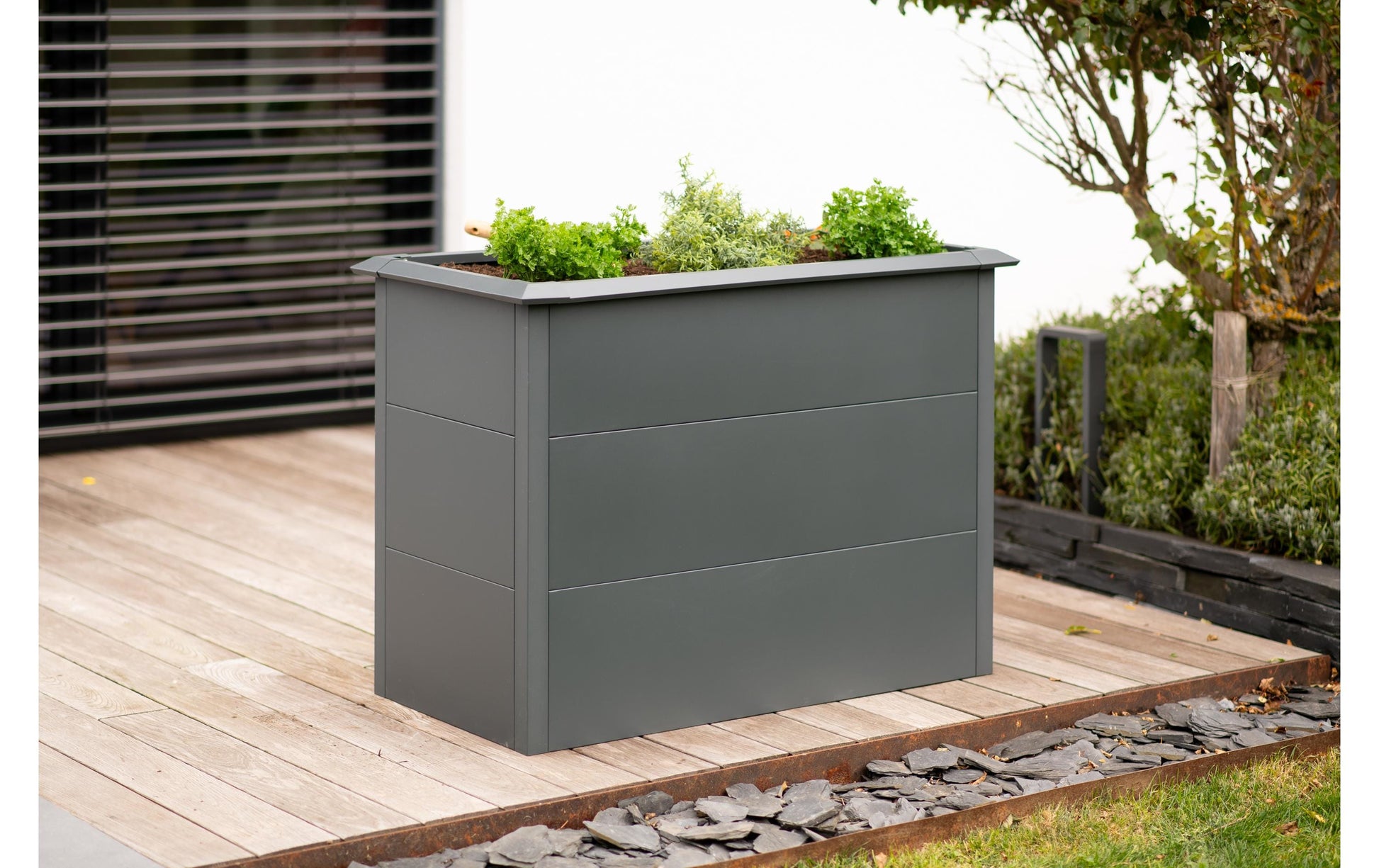 Westmann Primus M Hochbeet – 100 × 50 × 77 cm – Stahl, Anthrazit