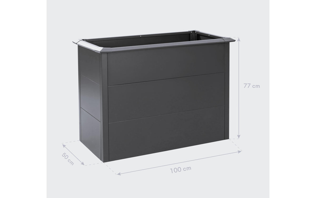 Westmann Primus M Hochbeet – 100 × 50 × 77 cm – Stahl, Anthrazit