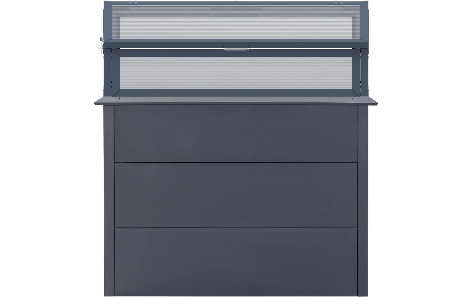 Westmann Hochbeet mit Frühbeetaufsatz – 100 × 113 × 50 cm – Stahl, Anthrazit