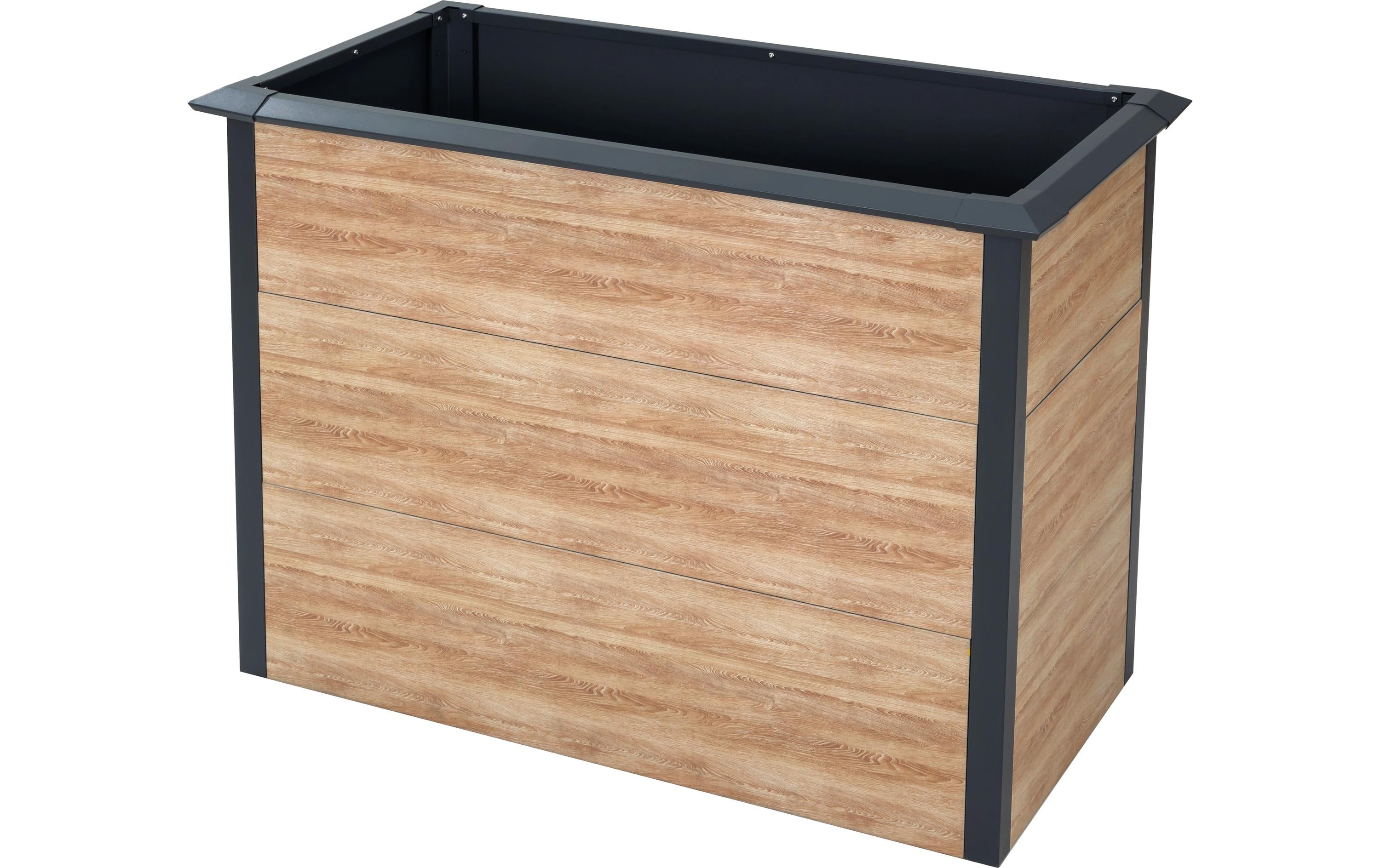 Westmann Primus-Multi M Hochbeet – Metall – Anthrazit/Braun (inkl. Schneckenschutz) – 1000 × 770 × 500 mm