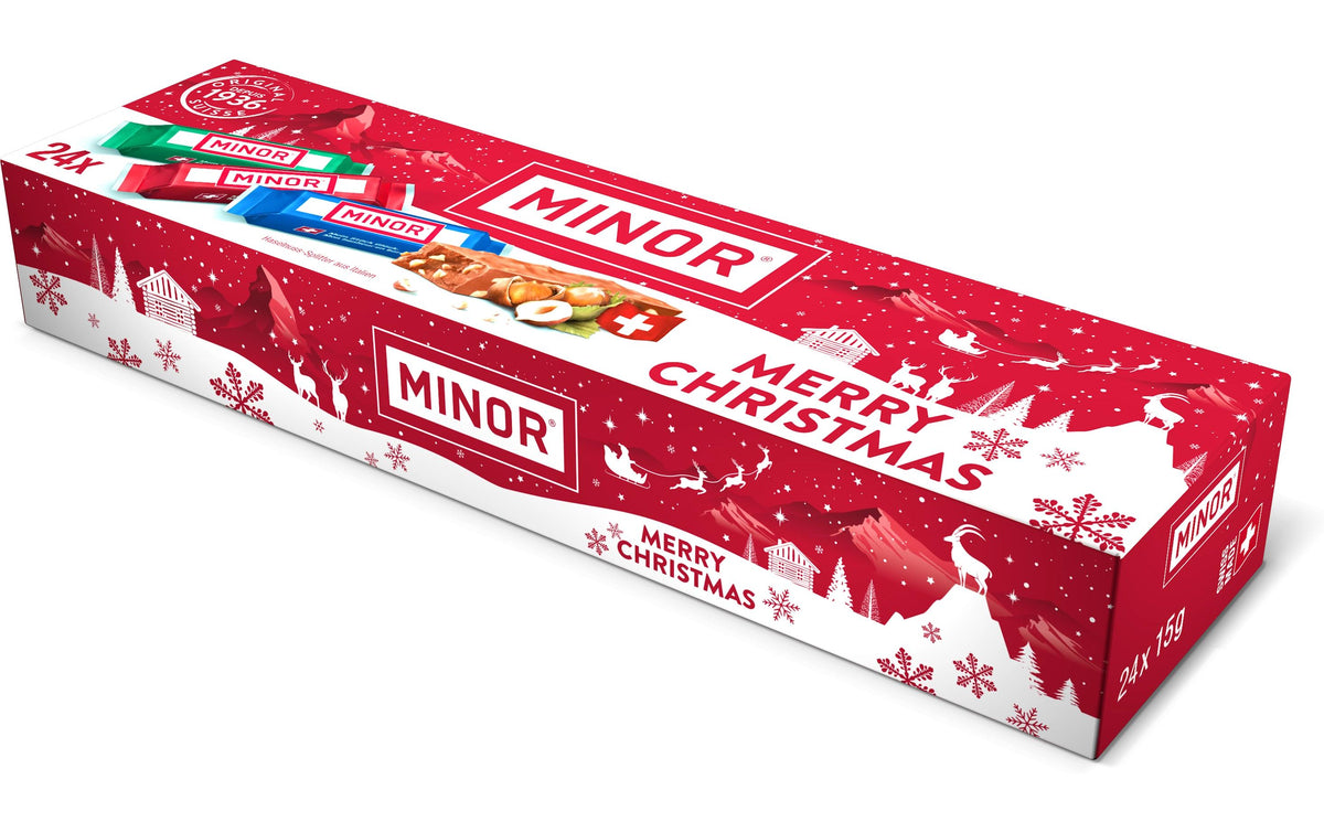Minor Merry Christmas Box Konfekt – Haselnuss, glutenfrei – 360 g