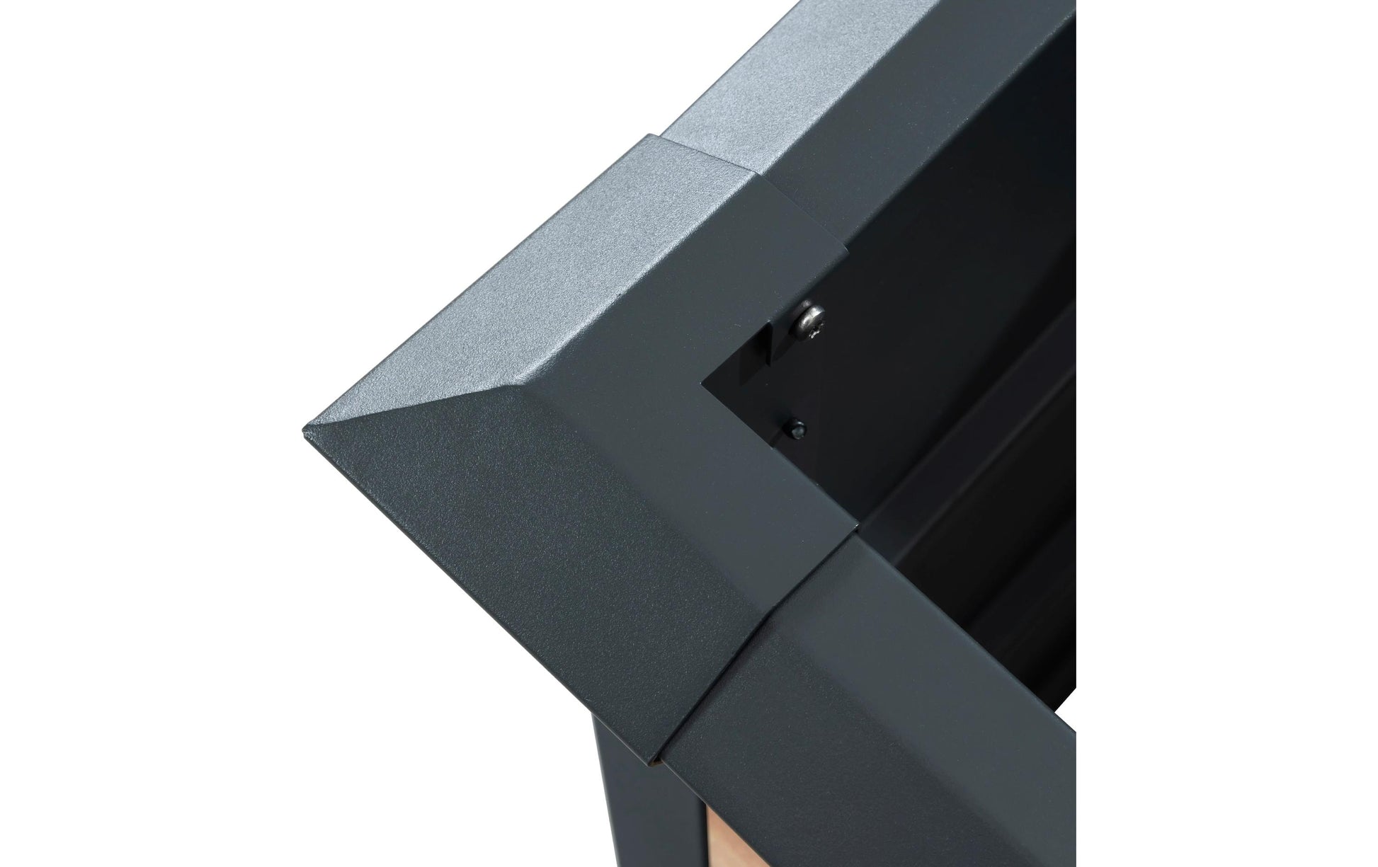 Westmann Hochbeet mit Frühbeetaufsatz – 100 × 113 × 50 cm – Stahl, Grau