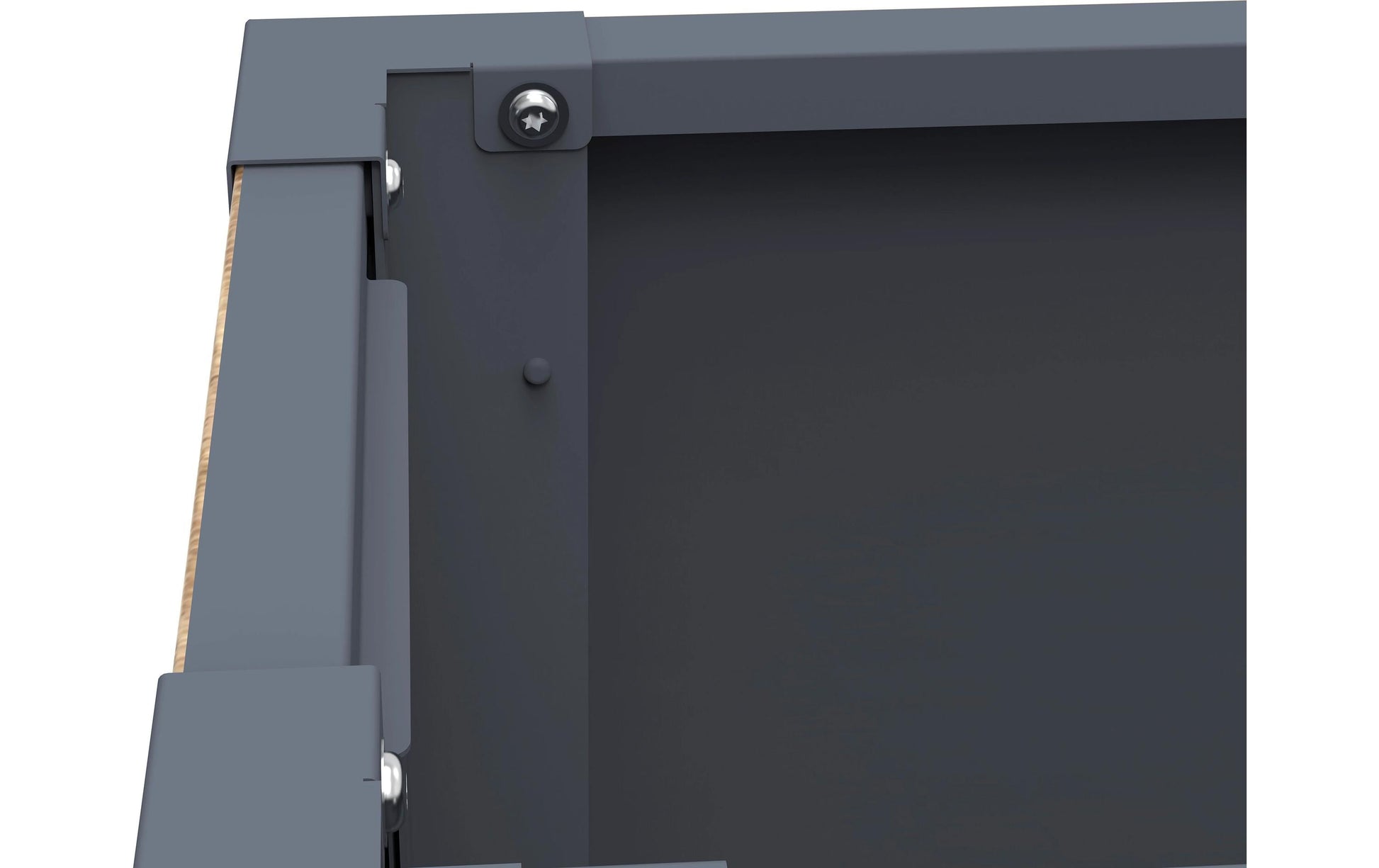 Westmann Talus XL Pflanzkasten – 100 × 77 × 25 cm – Stahl, Holzoptik