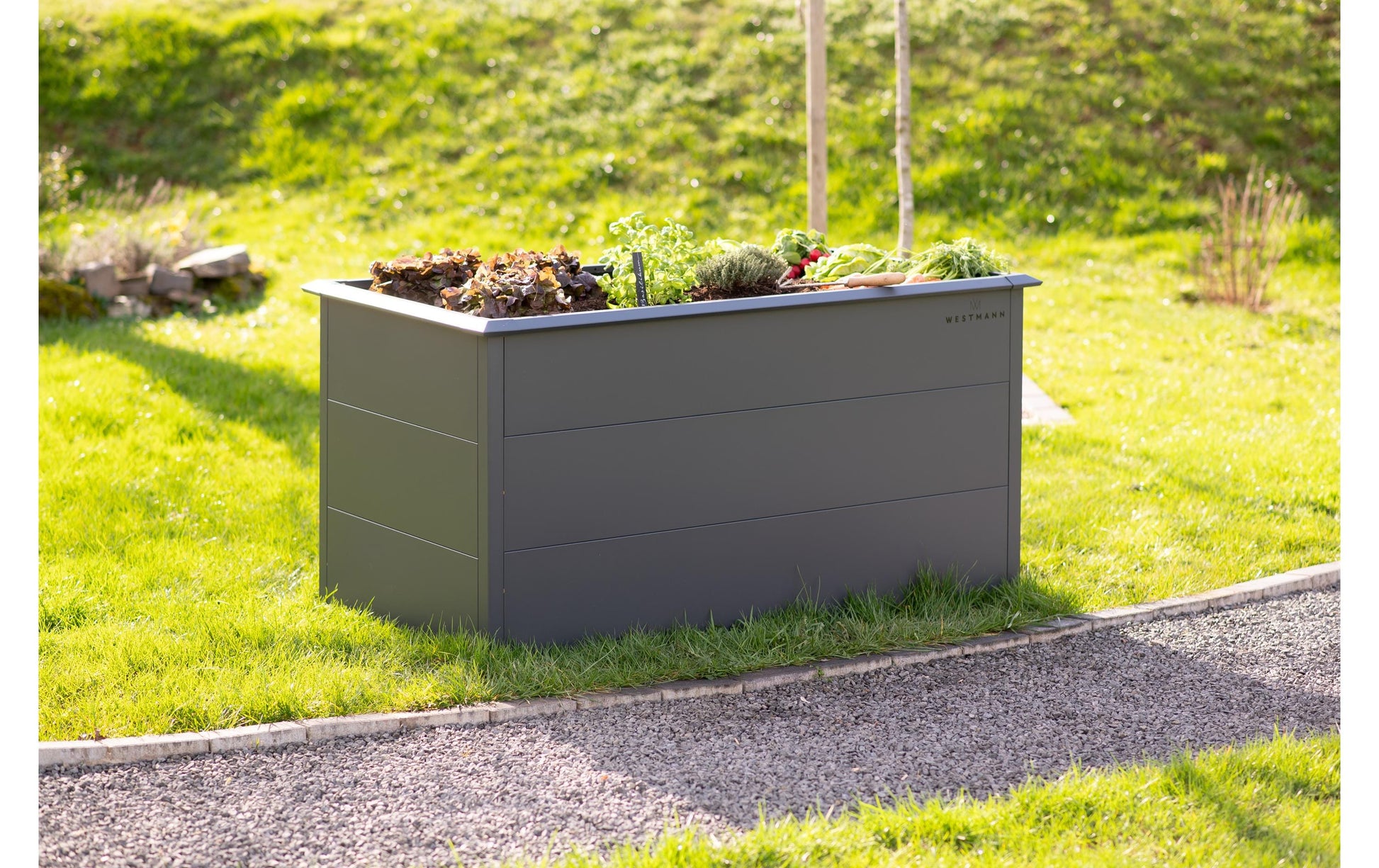 Westmann Hochbeet – 150 × 77 × 75 cm – Stahl, Anthrazit