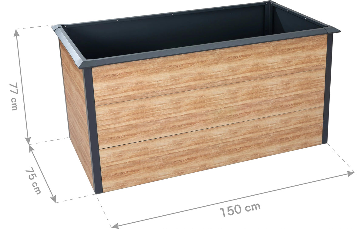 Westmann Primus-Multi L Hochbeet – 150 × 77 × 75 cm – Stahl, mehrfarbig