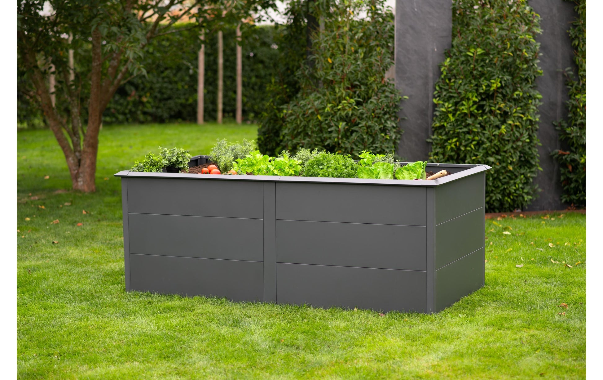 Westmann Primus XL Hochbeet 1540 l – Stahl – Anthrazit – 2000 × 770 × 1000 mm
