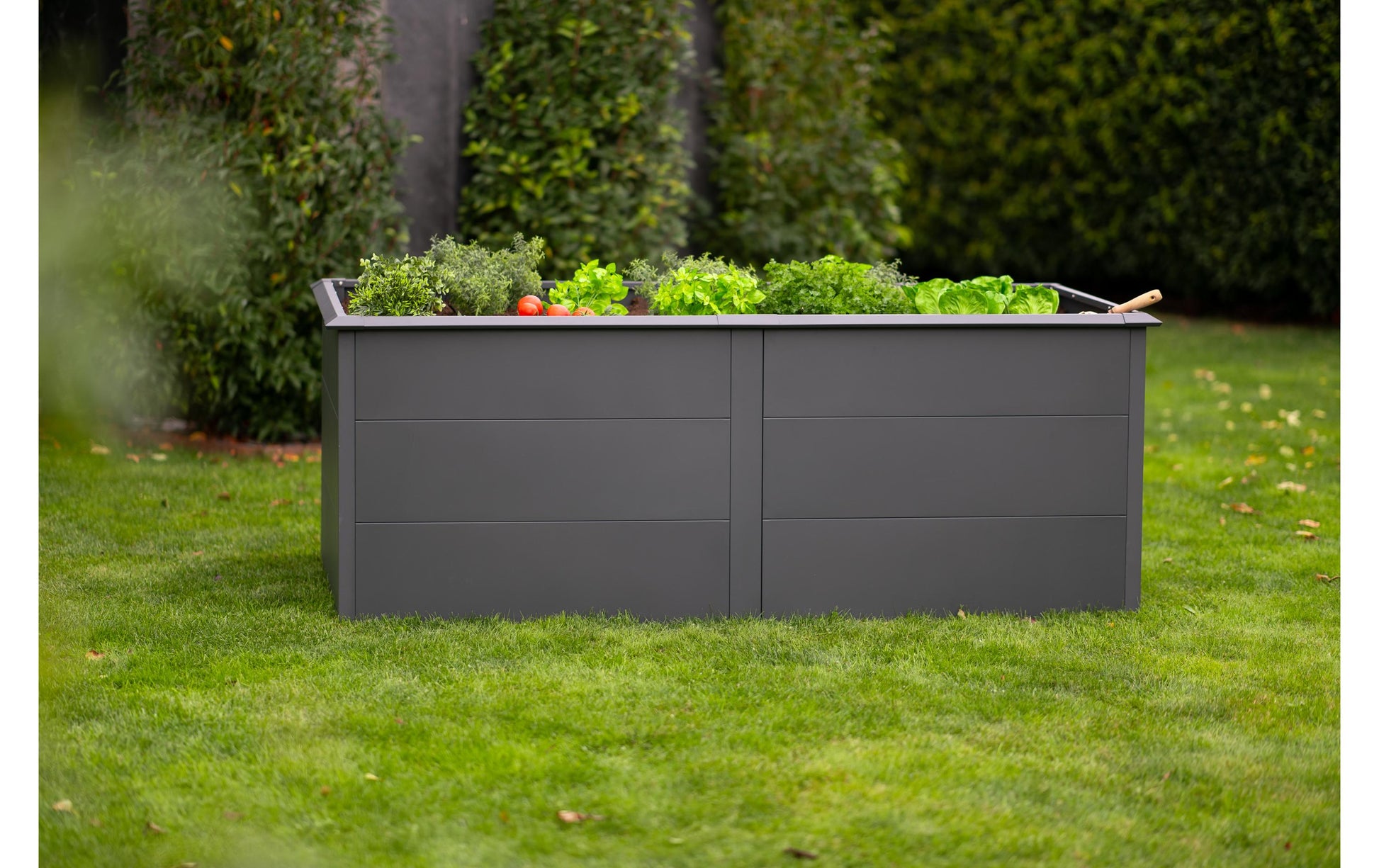 Westmann Primus XL Hochbeet 1540 l – Stahl – Anthrazit – 2000 × 770 × 1000 mm