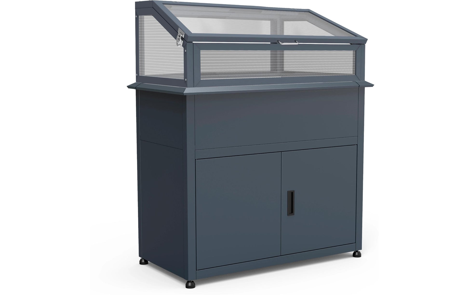 Westmann Hochbeet 170 l – Kunststoff/Stahl – Anthrazit – 1000 × 1200 × 500 mm