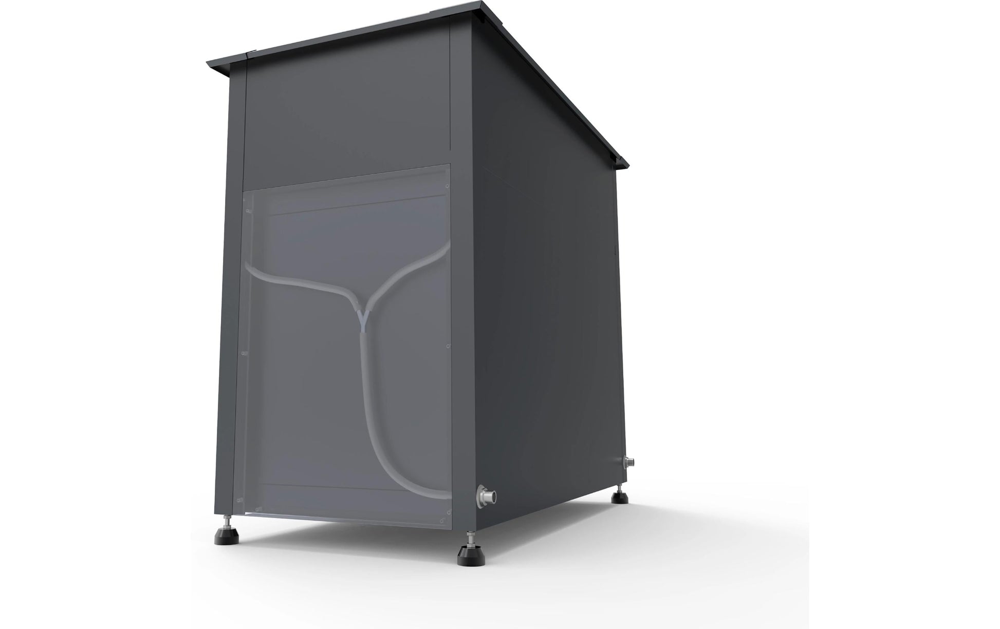 Westmann Hochbeet 170 l – Kunststoff/Stahl – Anthrazit – 1000 × 1200 × 500 mm