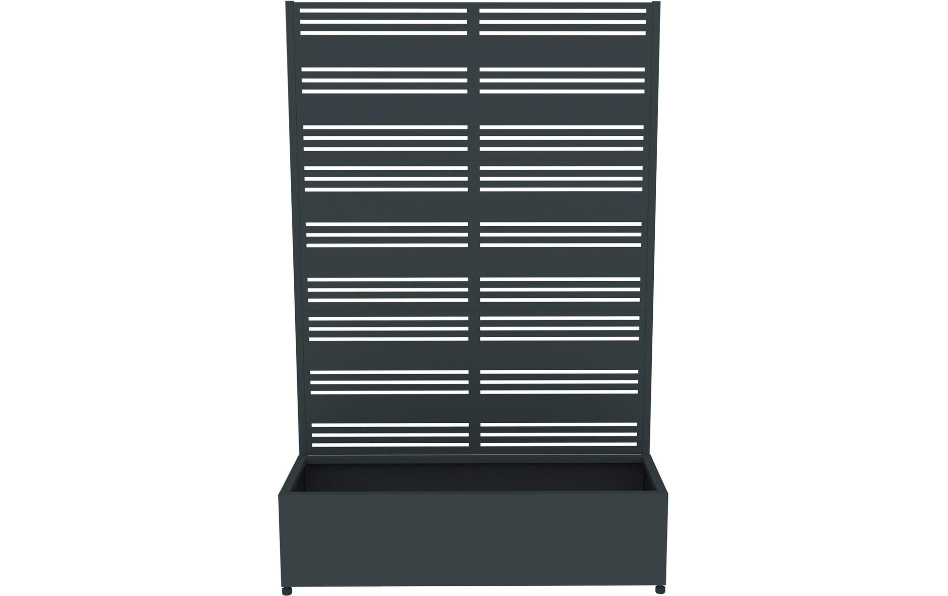 Westmann Dekora 2 Pflanzkasten – 120 × 184 × 42,5 cm – Stahl, Anthrazit