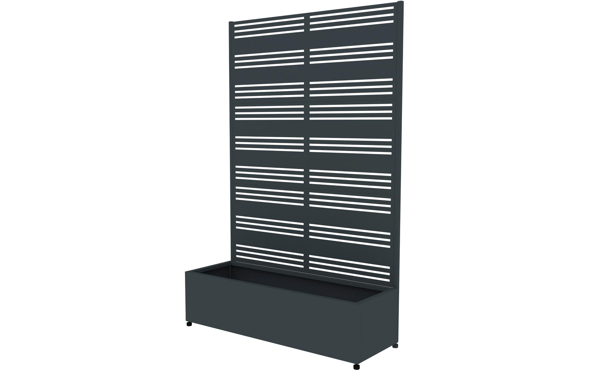 Westmann Dekora 2 Pflanzkasten – 120 × 184 × 42,5 cm – Stahl, Anthrazit