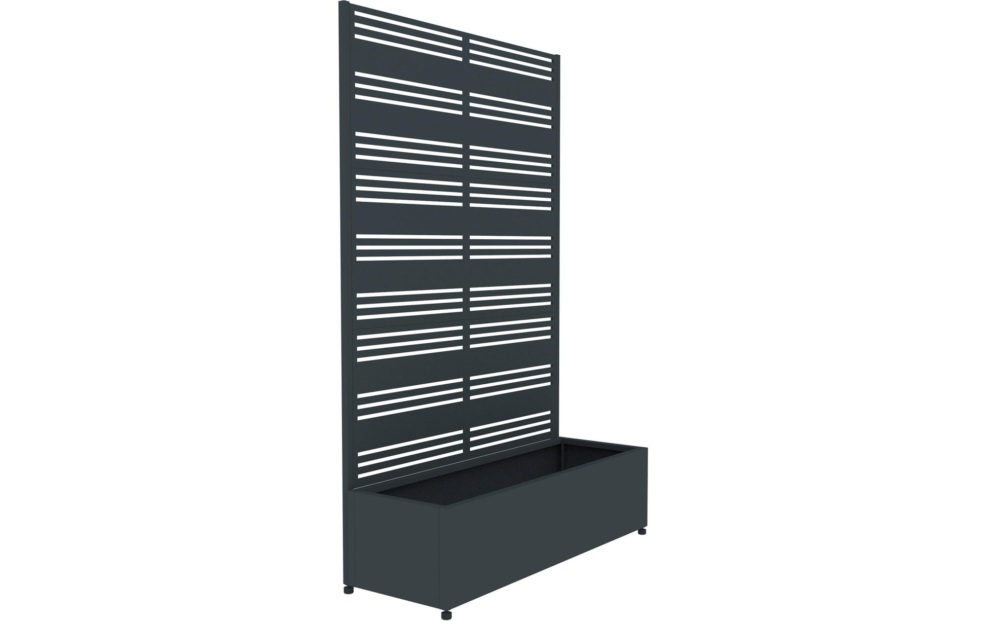 Westmann Dekora 2 Pflanzkasten – 120 × 184 × 42,5 cm – Stahl, Anthrazit