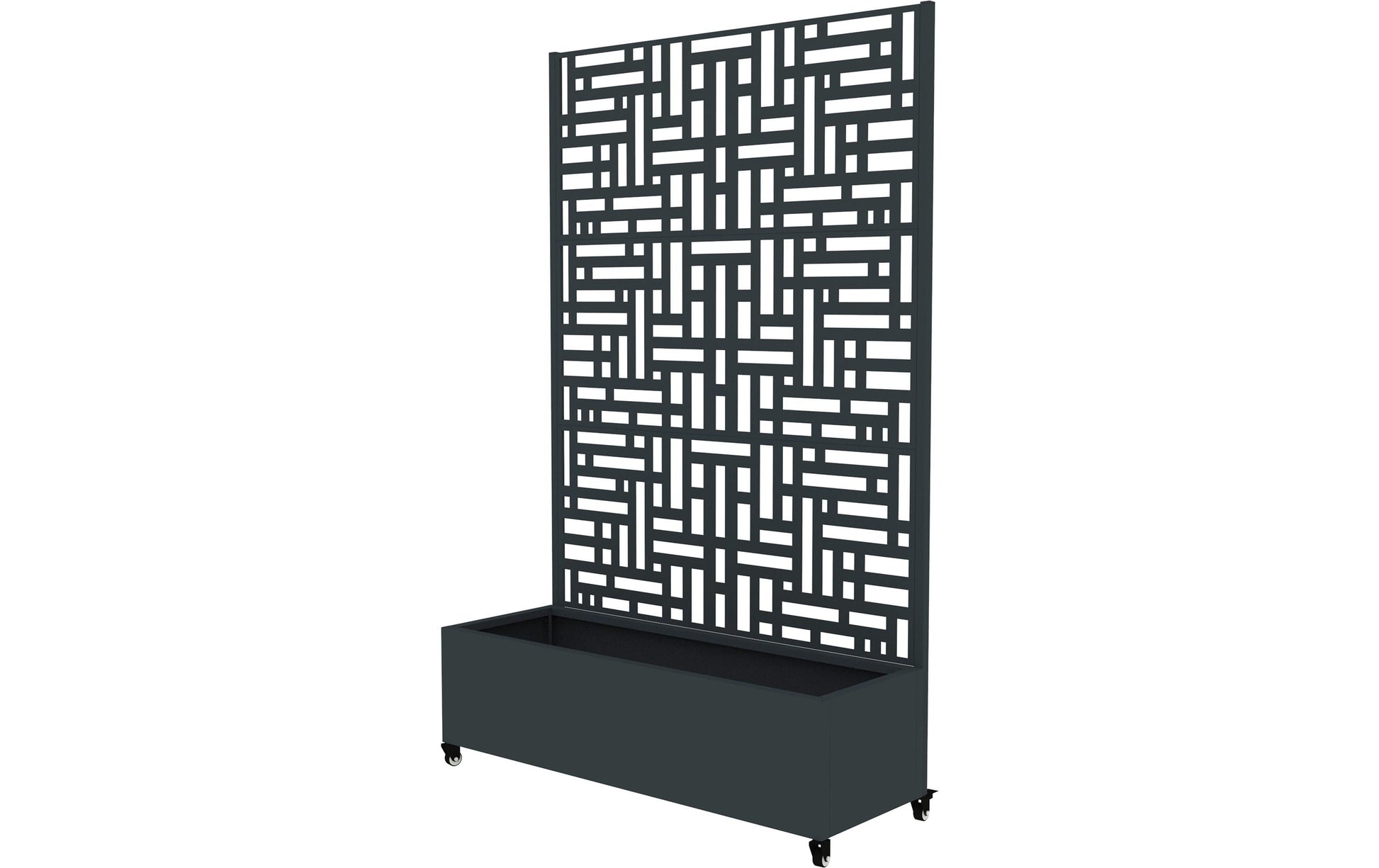 Westmann Dekora 3 Pflanzkasten – 120 × 42,5 × 187 cm – Stahl, Anthrazit