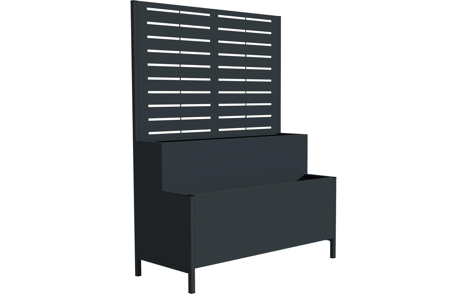 Westmann Pflanzkasten – 90 × 120 × 40 cm – Stahl, Anthrazit