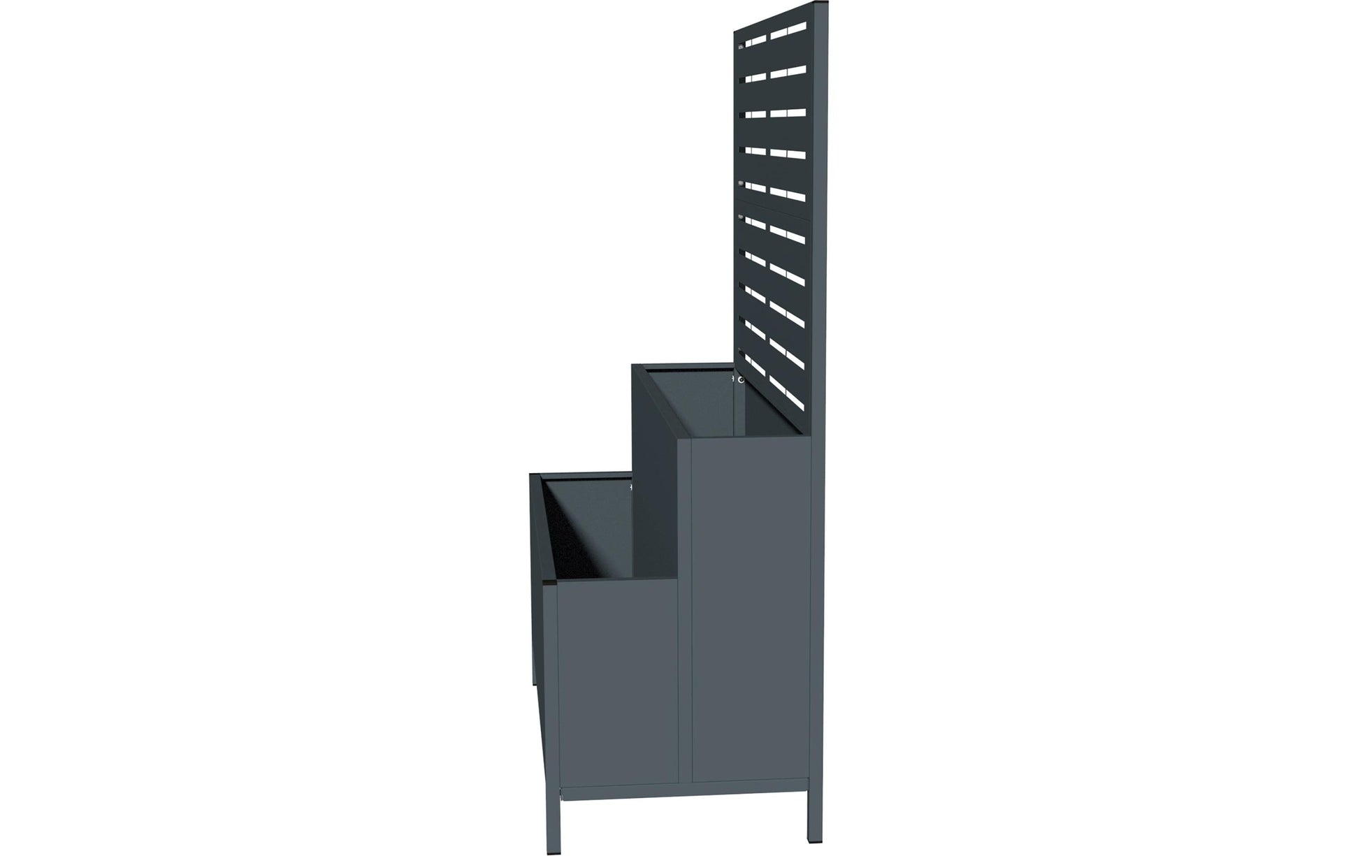 Westmann Pflanzkasten – 90 × 120 × 40 cm – Stahl, Anthrazit