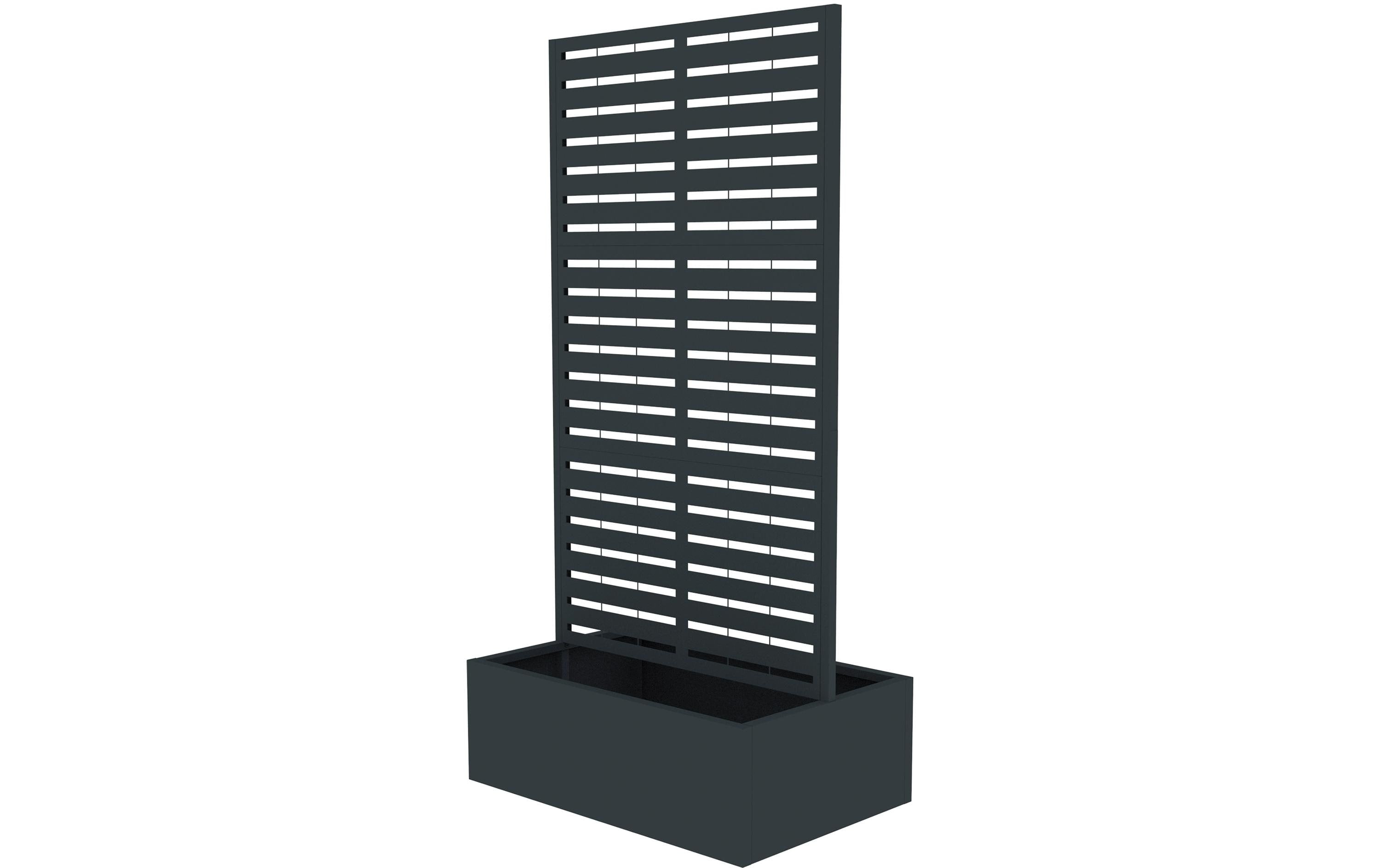 Westmann Pflanzkasten – 90 × 184 × 60 cm – Stahl, Anthrazit