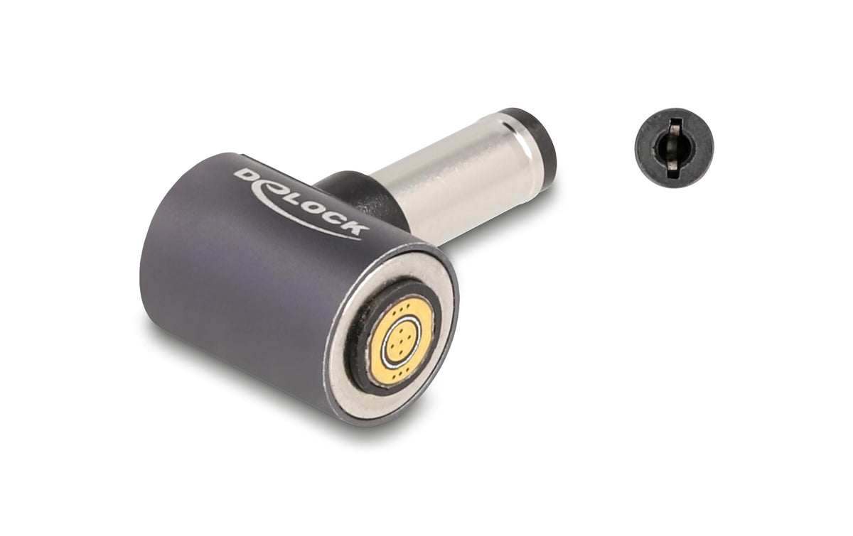 DeLOCK Adapter 5,5 × 2,1 mm zu 8-Pin – 20 V, 3 A – für Notebook – Anthrazit