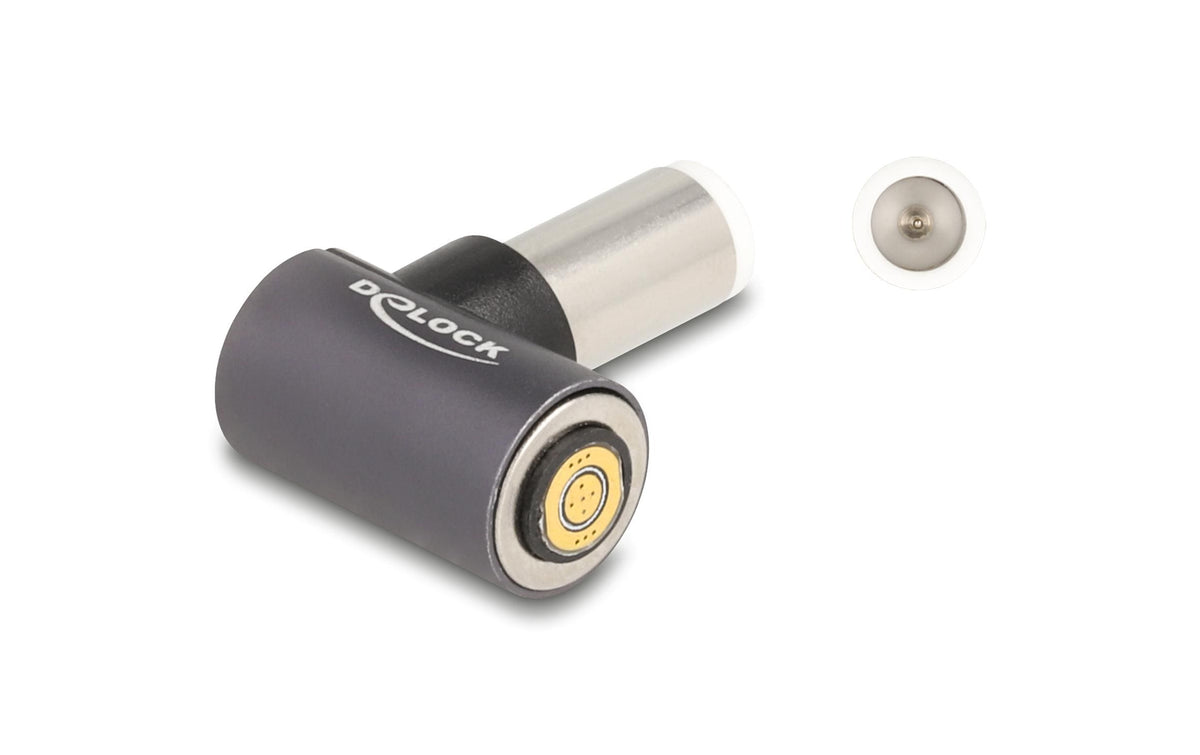 DeLOCK Adapter Dell 7,4 × 5,0 mm zu magnetischem 8-Pin – 20 V/3 A, Abgewinkelt zu Gerade – für Dell