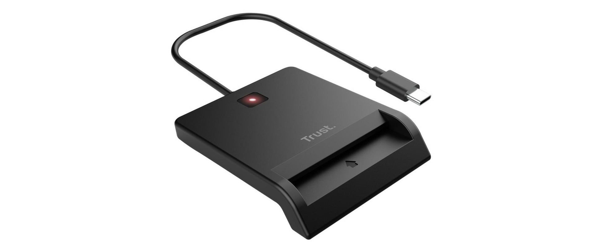 Trust Primo – Smartcard-Leser – USB Typ-A, USB Typ-C, Schwarz