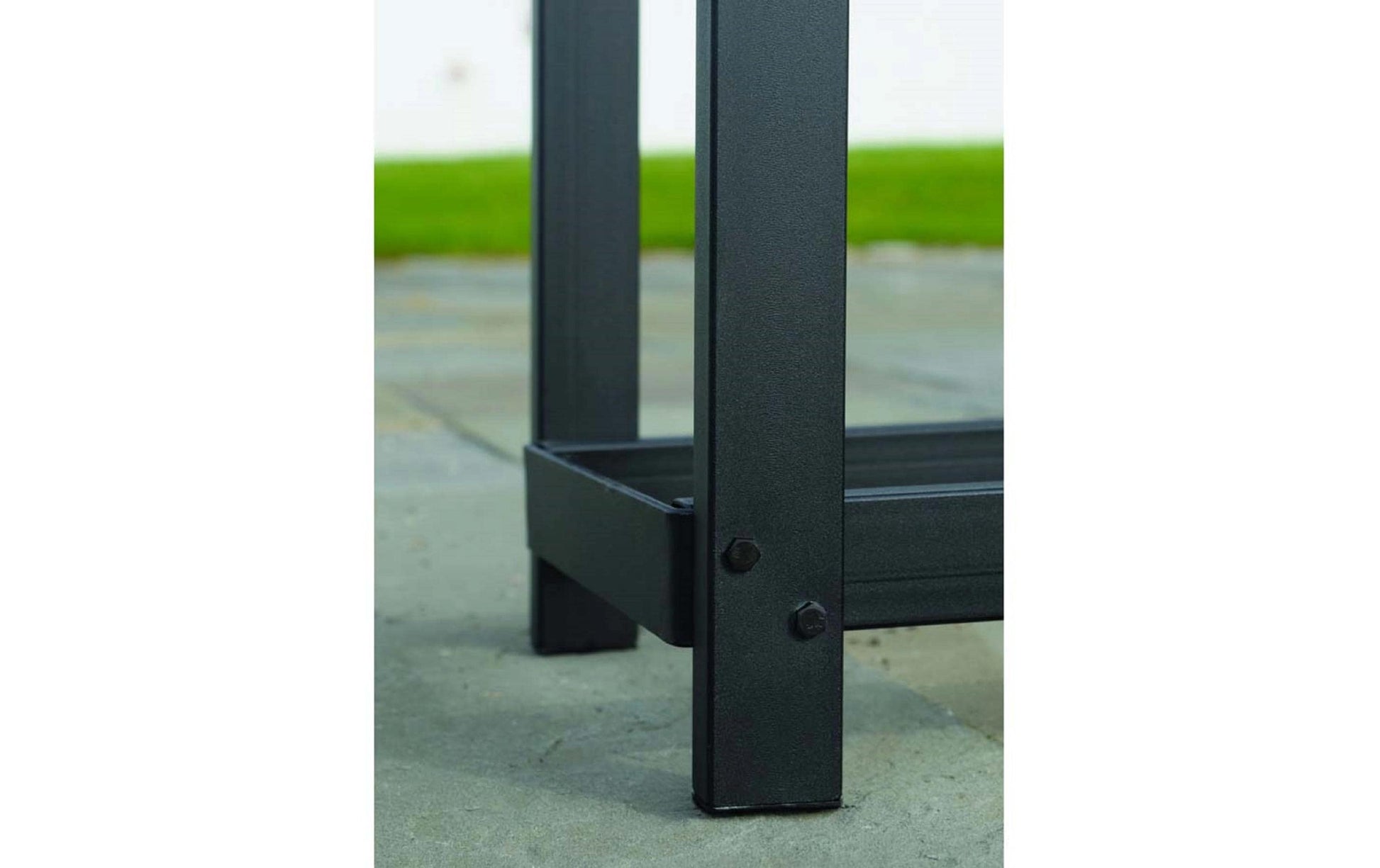 ShelterLogic Kaminholzregal mit Abdeckung – Stahl/Polyester – 1200 × 1189 × 360 mm