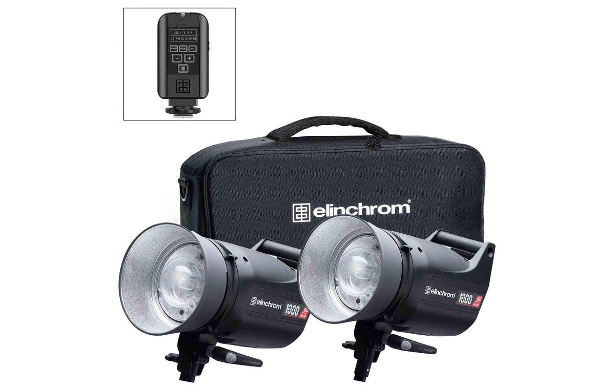 Elinchrom ELC Pro HD 1000 Studioblitz – 1000 Ws, dimmbar, 5500 K – 2-fach, Skyport