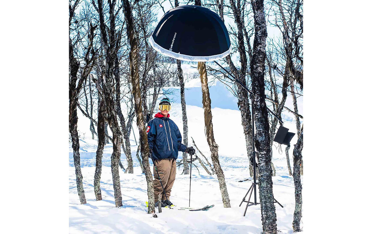Elinchrom Umbrella Deep Schirm – 125 cm – für Elinchrom Blitzgeräte mit zentrierter Schirmhalterung – Weiss