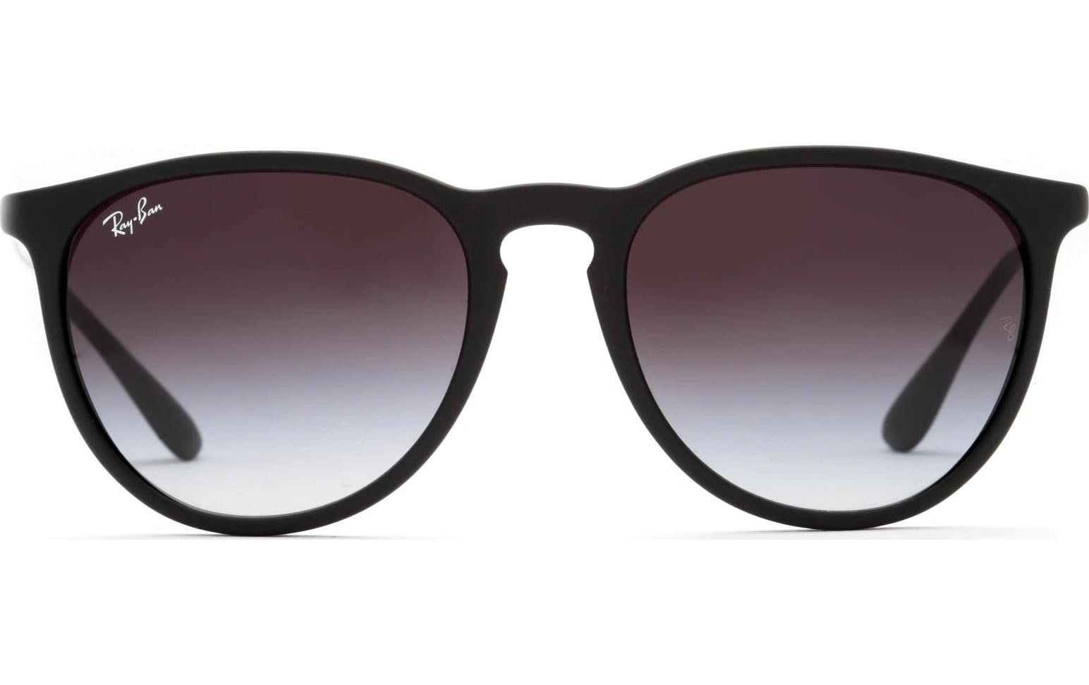 Ray-Ban Sonnenbrille Erika Classic – Rahmen schwarz, Gläser grau, 100 % UV-Schutz