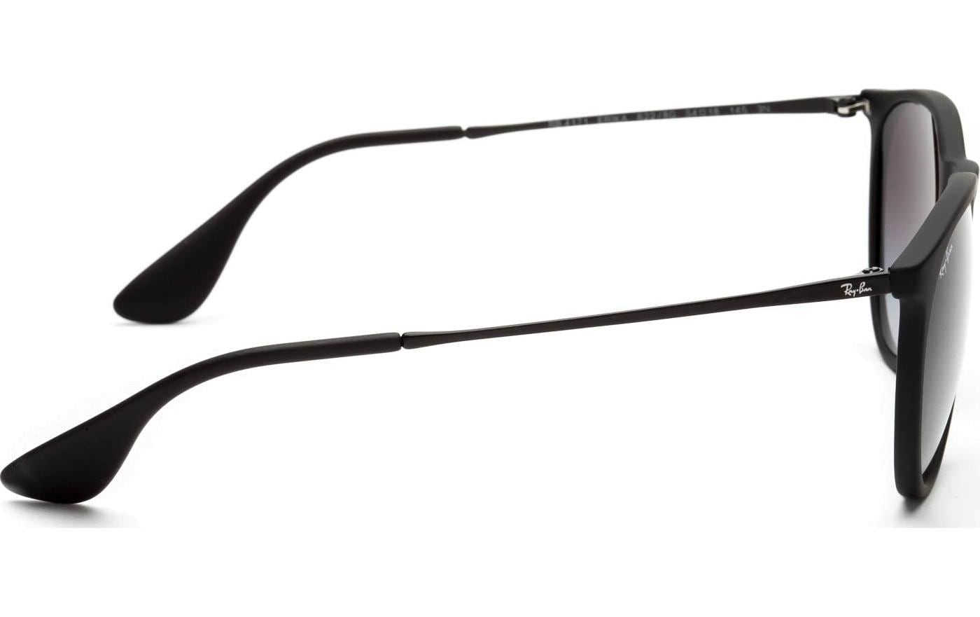 Ray-Ban Sonnenbrille Erika Classic – Rahmen schwarz, Gläser grau, 100 % UV-Schutz