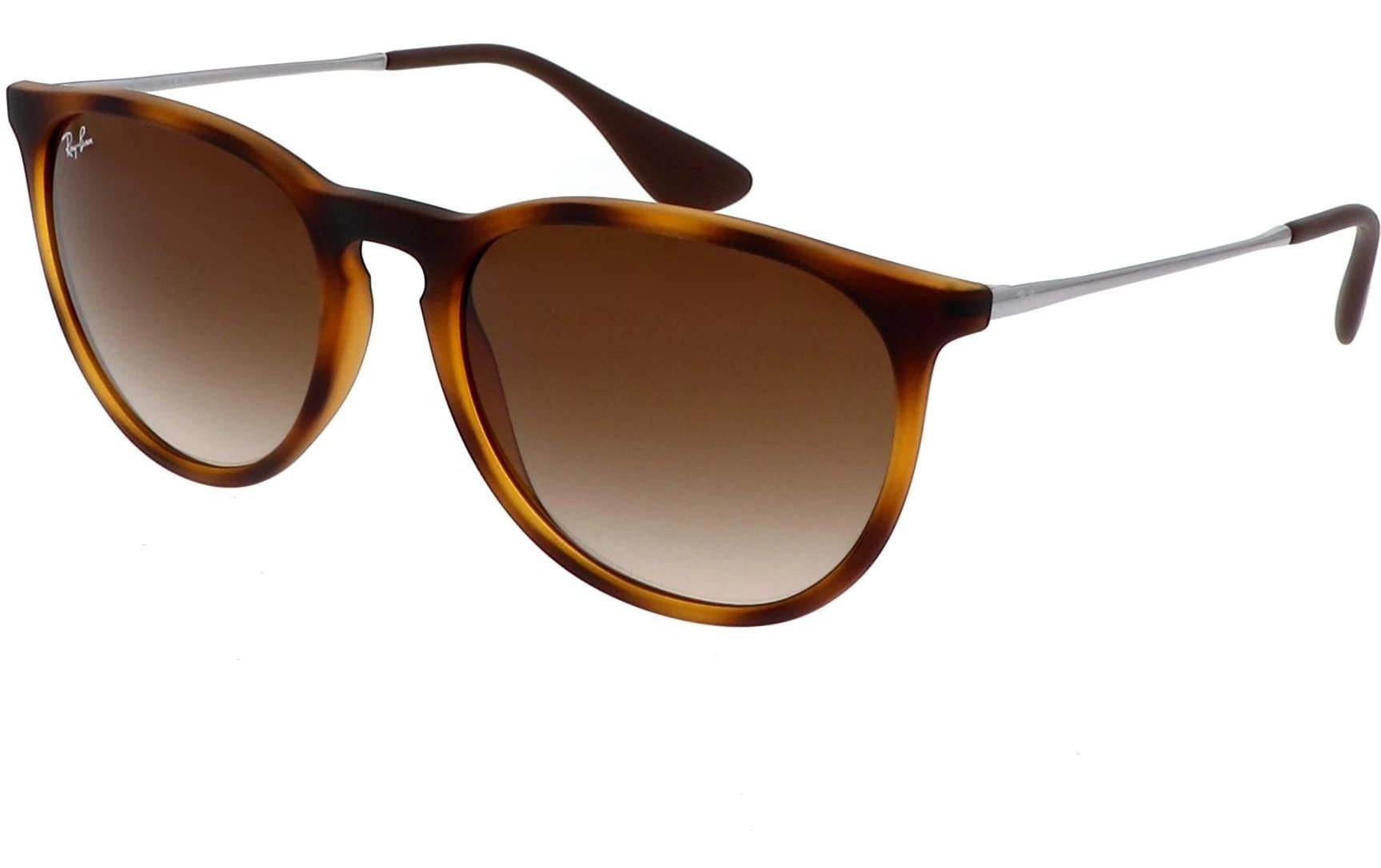 Ray-Ban ERIKA RUBBER HAVANA – Gläser braun, Verlauf, polarisiert, 100 % UV-Schutz (UVA/UVB)