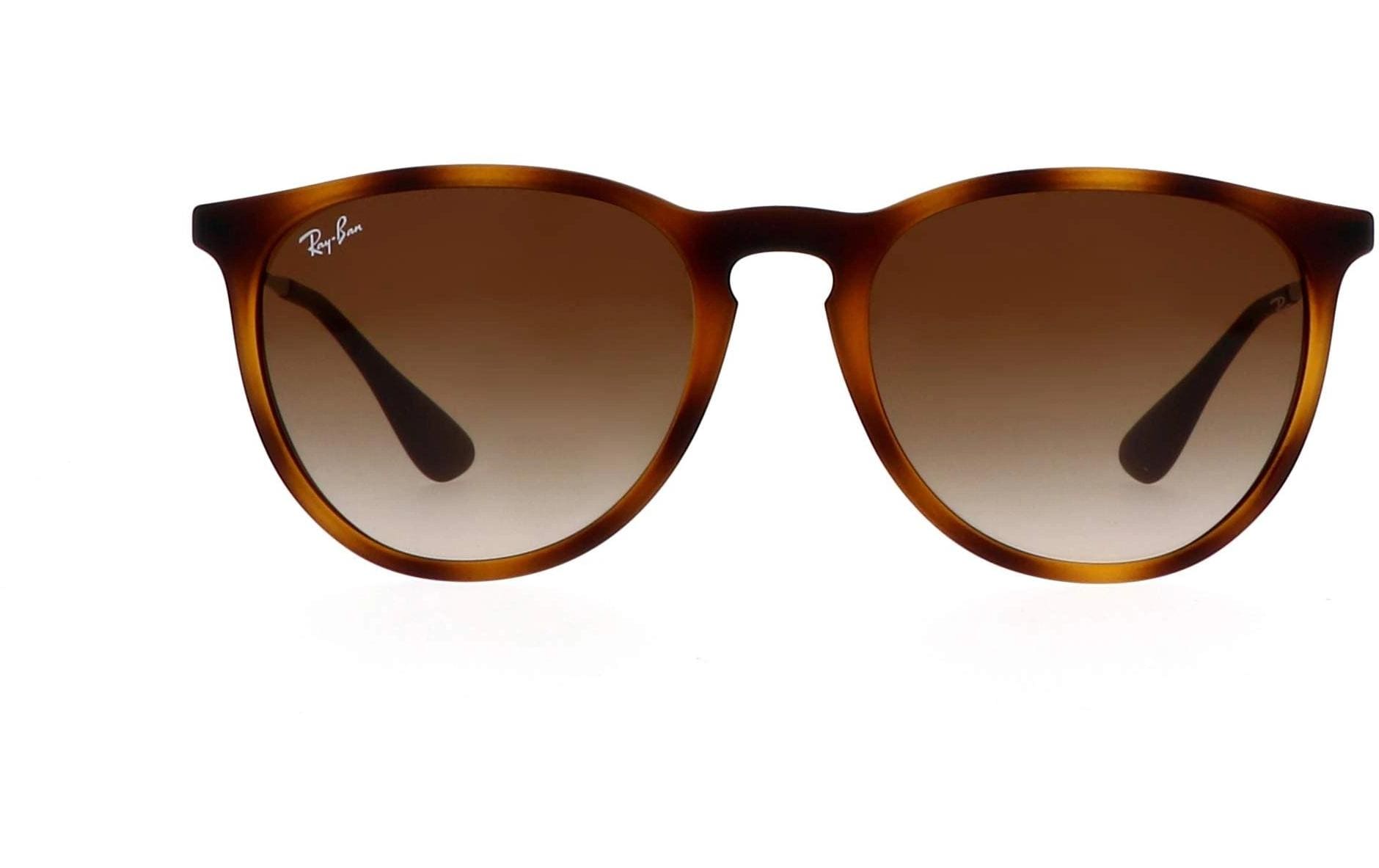 Ray-Ban ERIKA RUBBER HAVANA – Gläser braun, Verlauf, polarisiert, 100 % UV-Schutz (UVA/UVB)