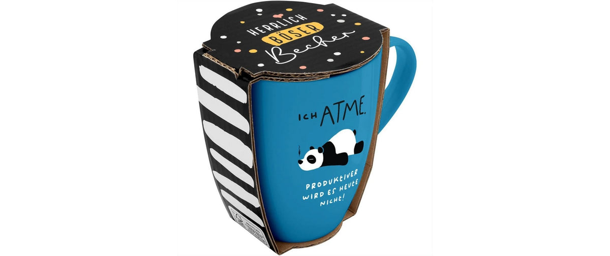 Sheepworld Becher Atme – 350 ml, Ø 8 cm, H 10,7 cm, Porzellan (New Bone China), Mehrfarbig, spülmaschinenfest