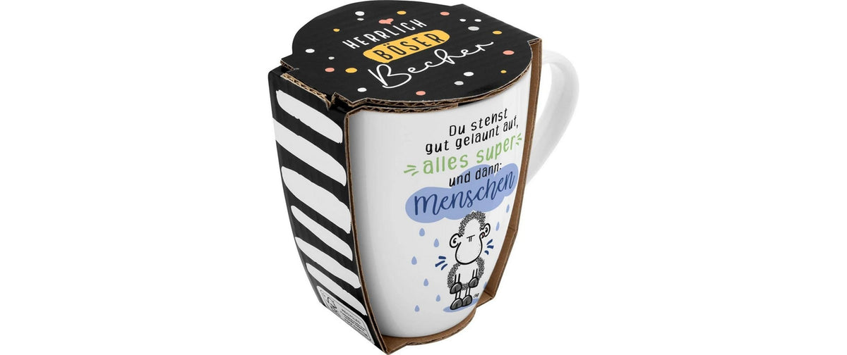 Sheepworld Becher – 350 ml, Ø 8,2 cm, H 10,7 cm, Porzellan (New Bone China), Mehrfarbig, spülmaschinenfest