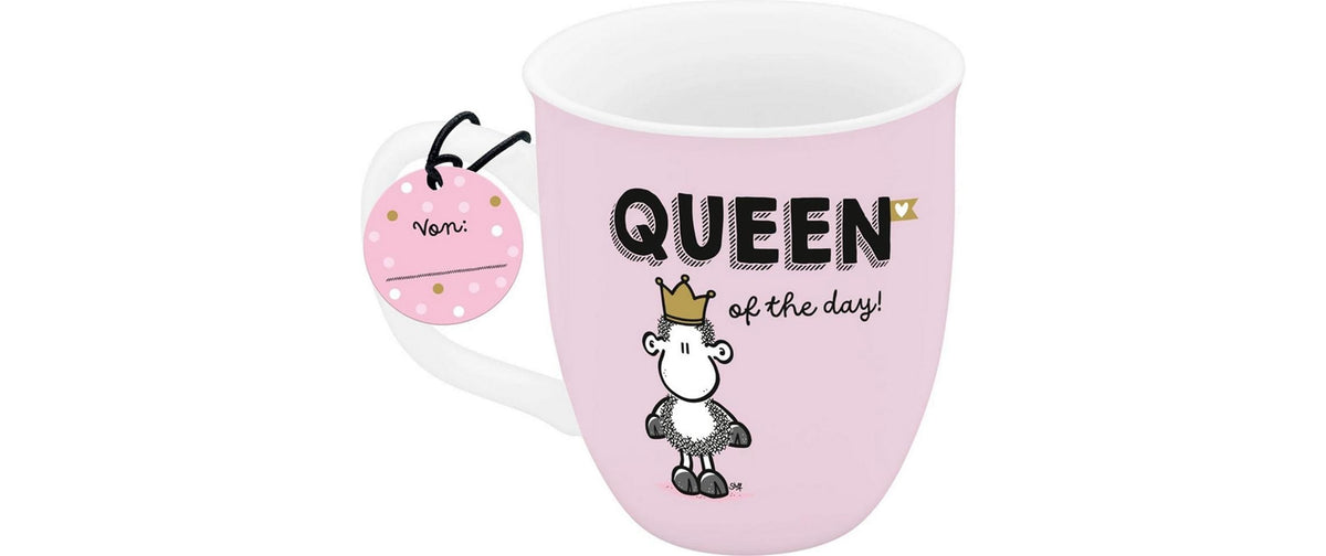 Sheepworld Espressotasse Queen – 100 ml, Ø 5,8 cm, Porzellan, Hellrosa, spülmaschinenfest