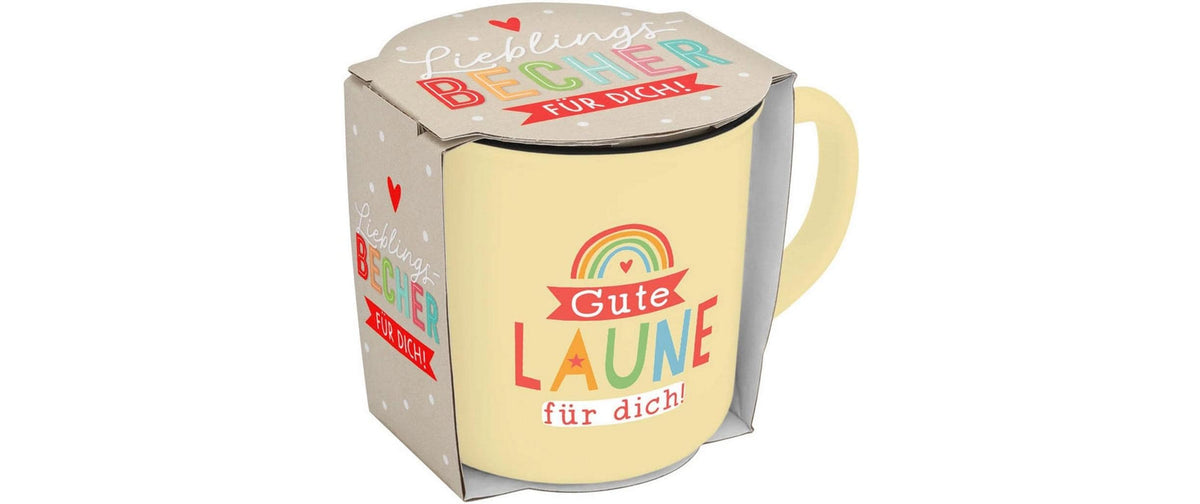 Sheepworld Universaltasse – 350 ml, Ø 9,1 cm, Porzellan (New Bone China), Gelb