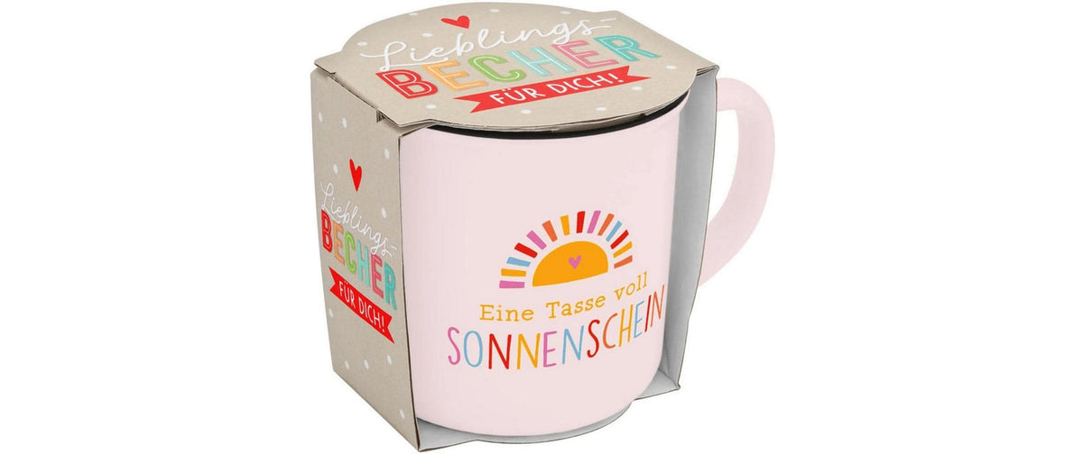 Sheepworld Tasse – 350 ml, Ø 9,1 cm, H 9,2 cm, Porzellan, Rosa