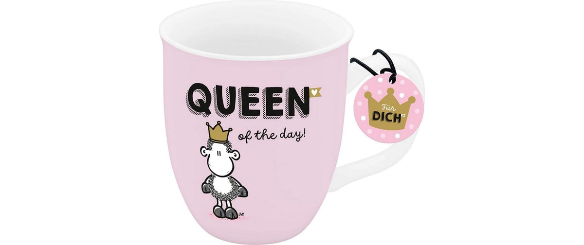 Sheepworld Espressotasse Queen – 100 ml, Ø 5,8 cm, Porzellan, Hellrosa, spülmaschinenfest