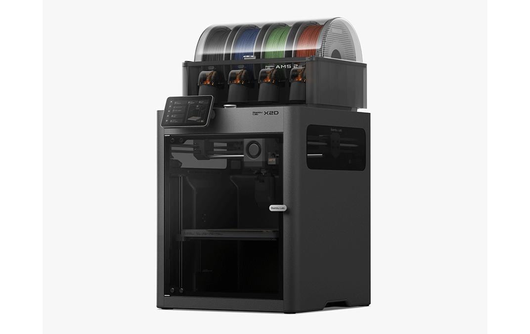 Bambu Lab X2D FDM 3D-Drucker – min. Schichthöhe 0,08 mm – WLAN/USB – inkl. CFS