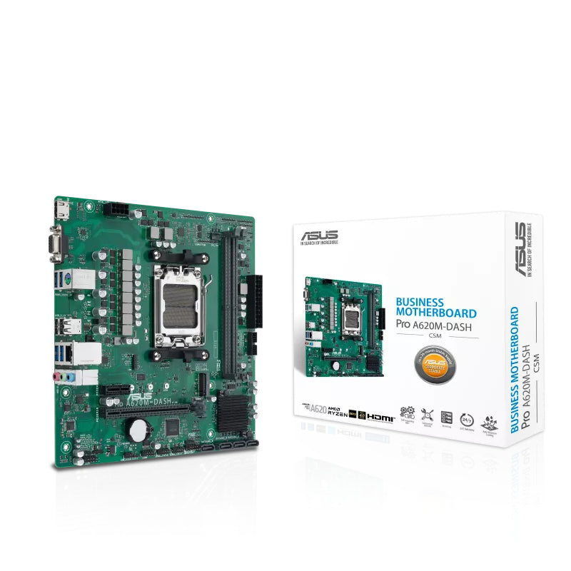 ASUS PRO A620M-DASH-CSM – Mainboard – Sockel AM5, AMD A620, mATX, DDR5