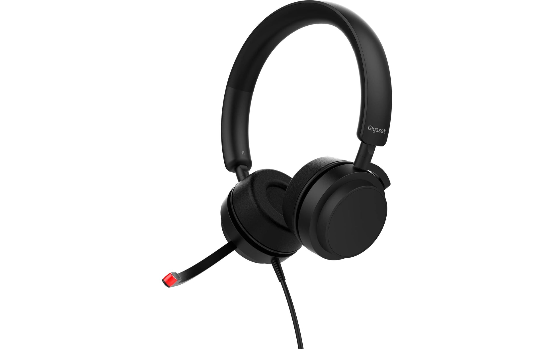 Gigaset OH30C PRO Office-Headset – On-Ear, Stereo, Kabelgebunden, USB-C, für Computer, Schwarz