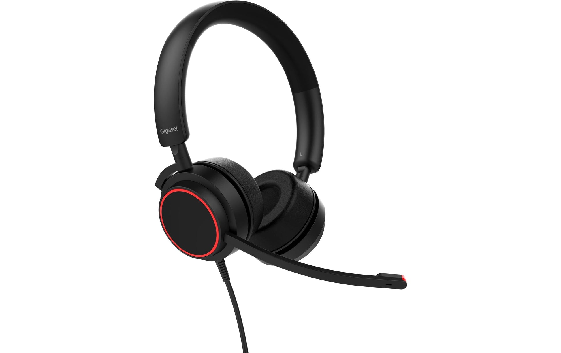 Gigaset OH30C PRO Office-Headset – On-Ear, Stereo, Kabelgebunden, USB-C, für Computer, Schwarz