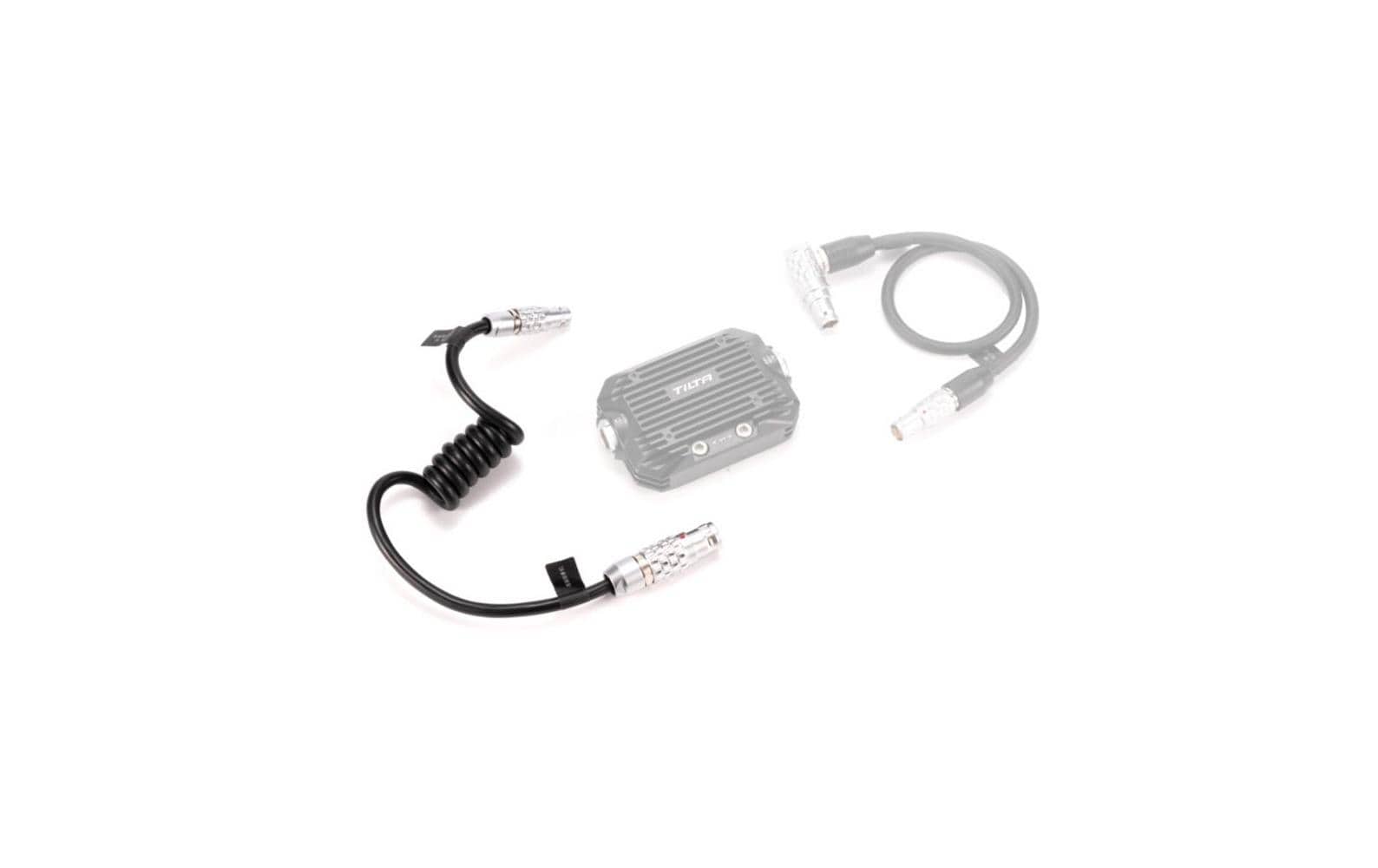 Tilta Power-Kabel – 4-Pin-Stecker auf 8-Pin-Buchse, spiralförmig – für Arri Alexa 35, DJI Ronin 2, DJI RS 2