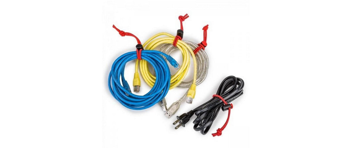 Think tank Kabelbinder-Set, 0,16 m, Rot, 12 Stück