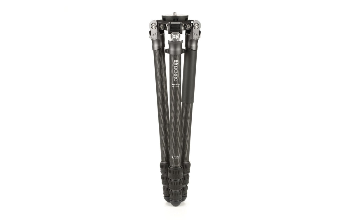 Benro TMTH34C Stativ – Carbon, 75 mm Schale, 4 Segmente – bis 152 cm – 18 kg Traglast