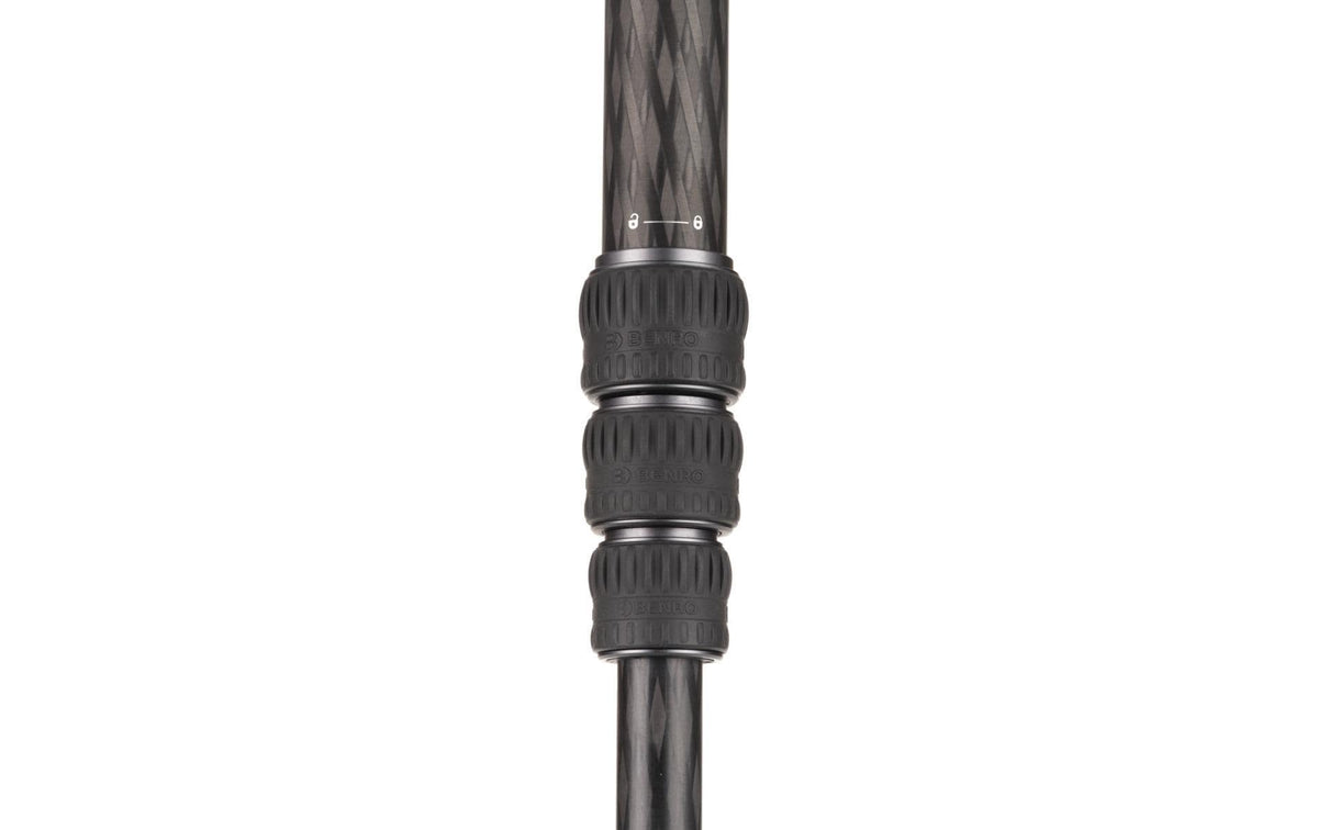 Benro TMTH34C Stativ – Carbon, 75 mm Schale, 4 Segmente – bis 152 cm – 18 kg Traglast